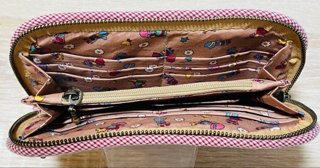 ★最終出品・新作★女の子＆うさぎ★ピンク系＊ハンドメイド＊長財布＊