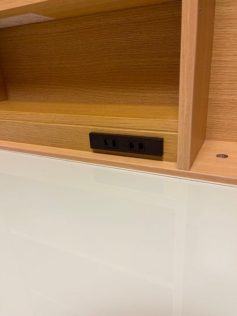 <<引取り限定>> 木製ドレッサー・鏡台 コンセント・収納椅子付き