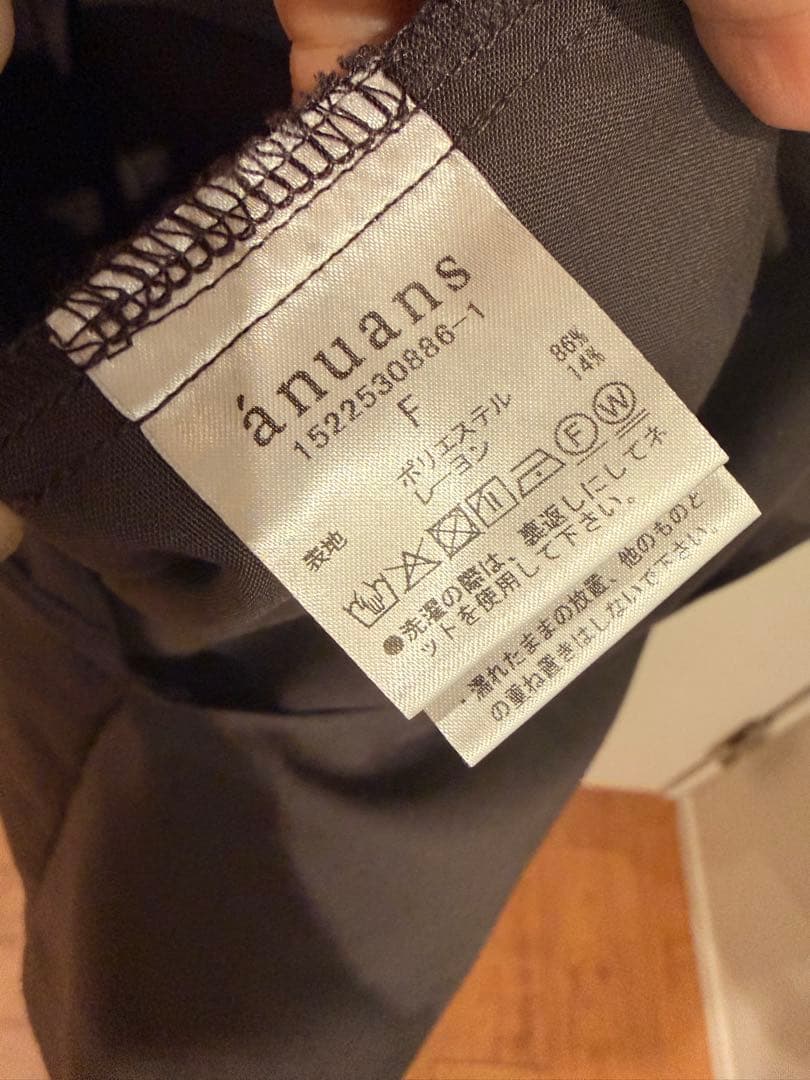 ラップストレートシャツワンピース ダークブラウン