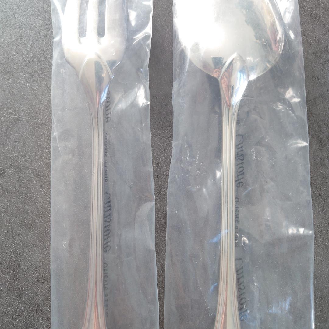 クリストフル アルビ サービングセット スタンダードフォーク 未開封 3点