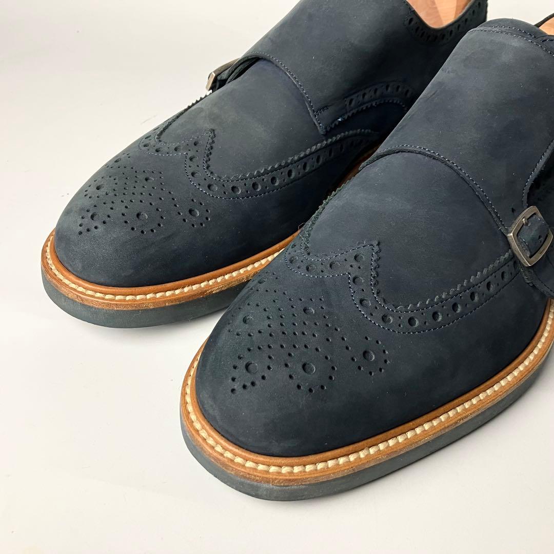 【良品】Salvatore Ferragamo ダブルモンク　ドレスシューズ 9