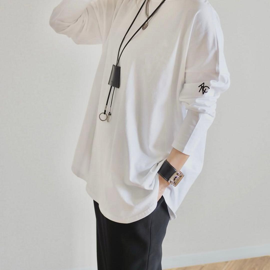 ANIECA レザーバングル　ブラック&シルバー