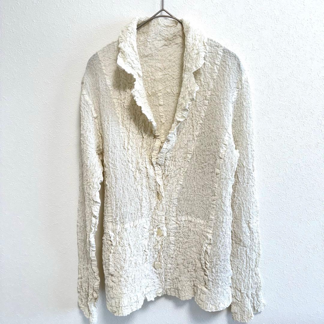 極美品✨ISSEY MIYAKE me カリフラワー　ジャケット　ホワイト