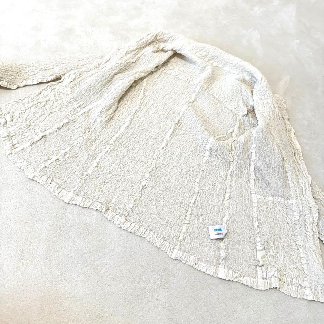 極美品✨ISSEY MIYAKE me カリフラワー　ジャケット　ホワイト