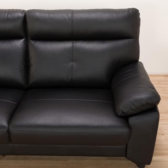 【ぬ様の専用】ニトリ 黒 3人掛けソファ ルーチェ 商品コード：1145086