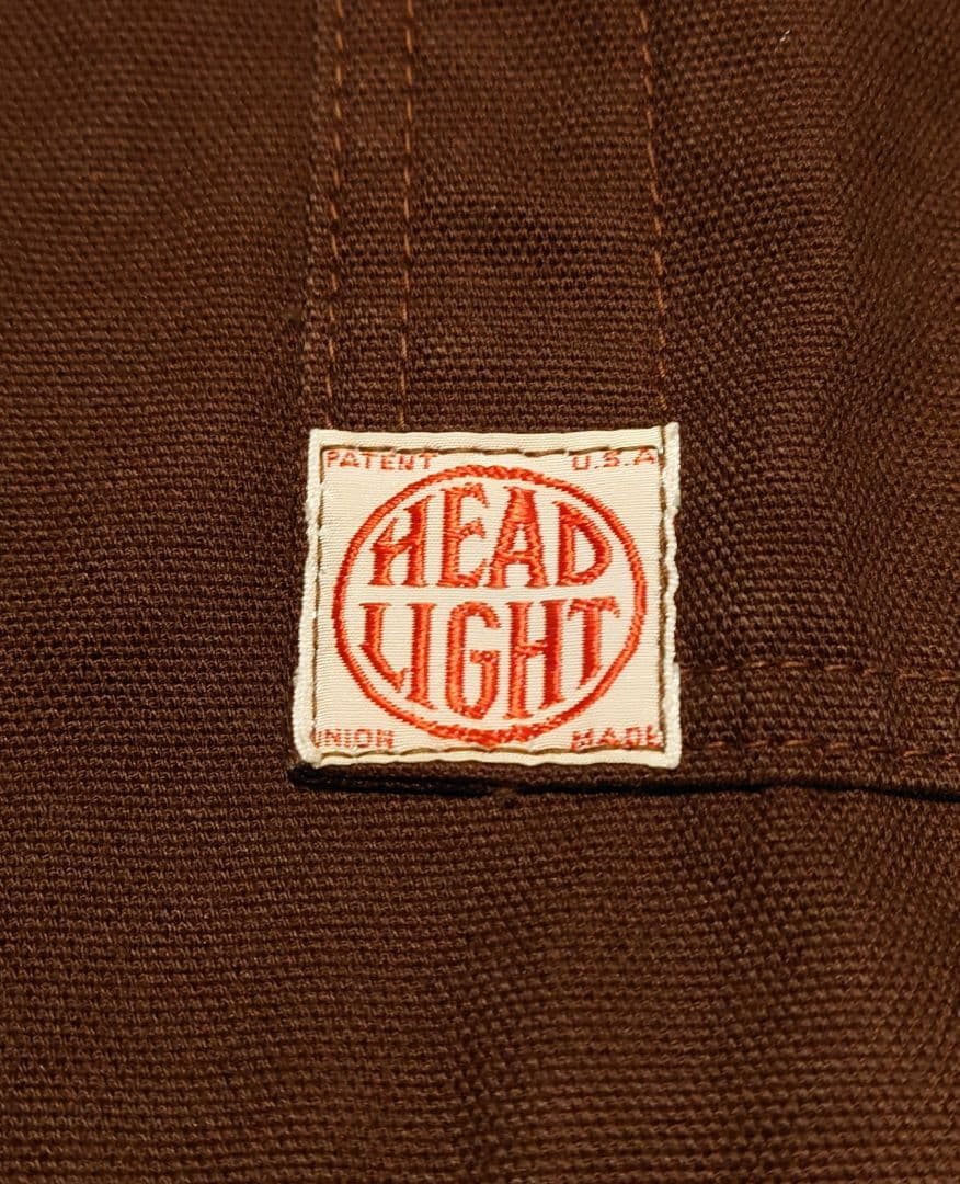シュガーケーン　HEADLIGHT 　ヘッドライト　ブラウンダックカバーオール