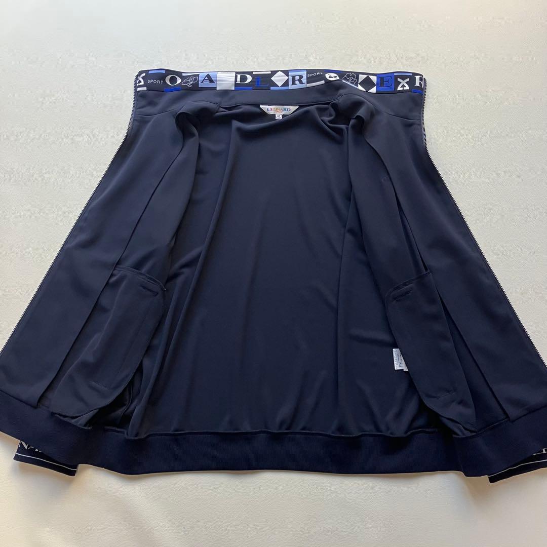 近年美品 レオナール 薄手 ブルゾン ジップアップ 42