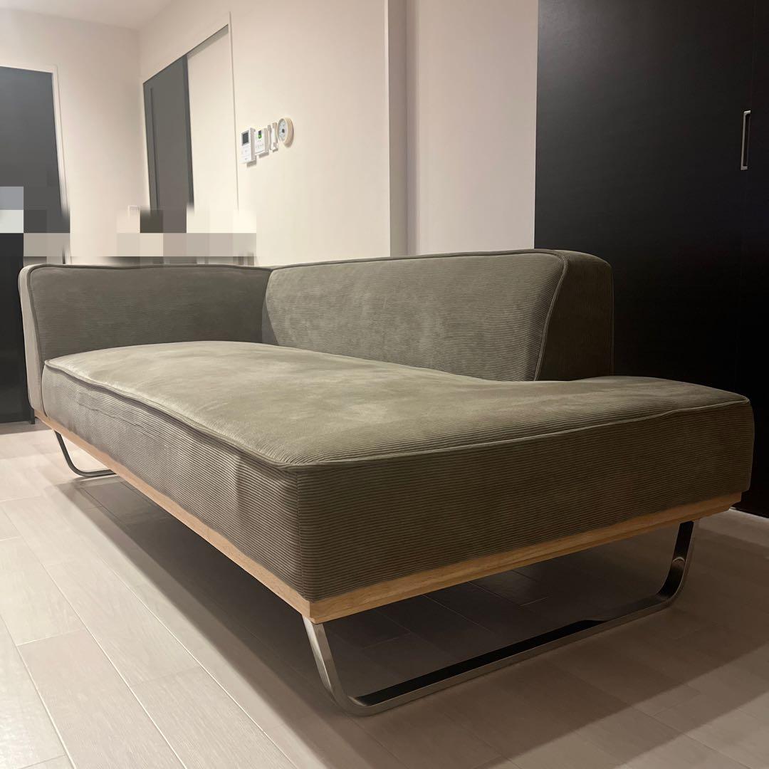 【送料込み】コーデュロイ カウチソファ 2人掛け