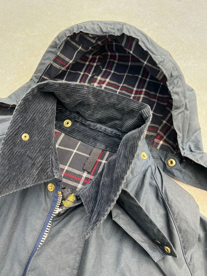 80s BARBOUR BEDALEバブアービデイル 4フラップc46フード付き