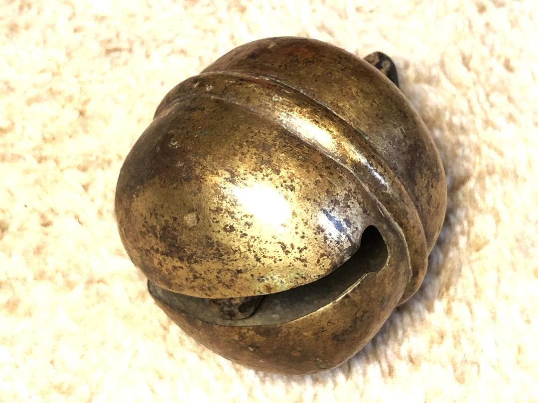 【 金銅鈴/馬鈴 】　江戸時代　6.1ｃｍ