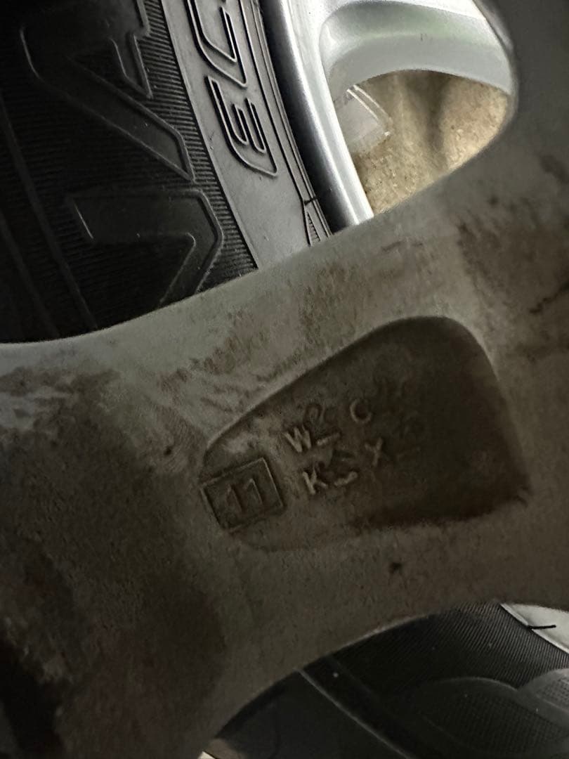 送料無料　145/80R13 日産モコから取外　純正アルミセット