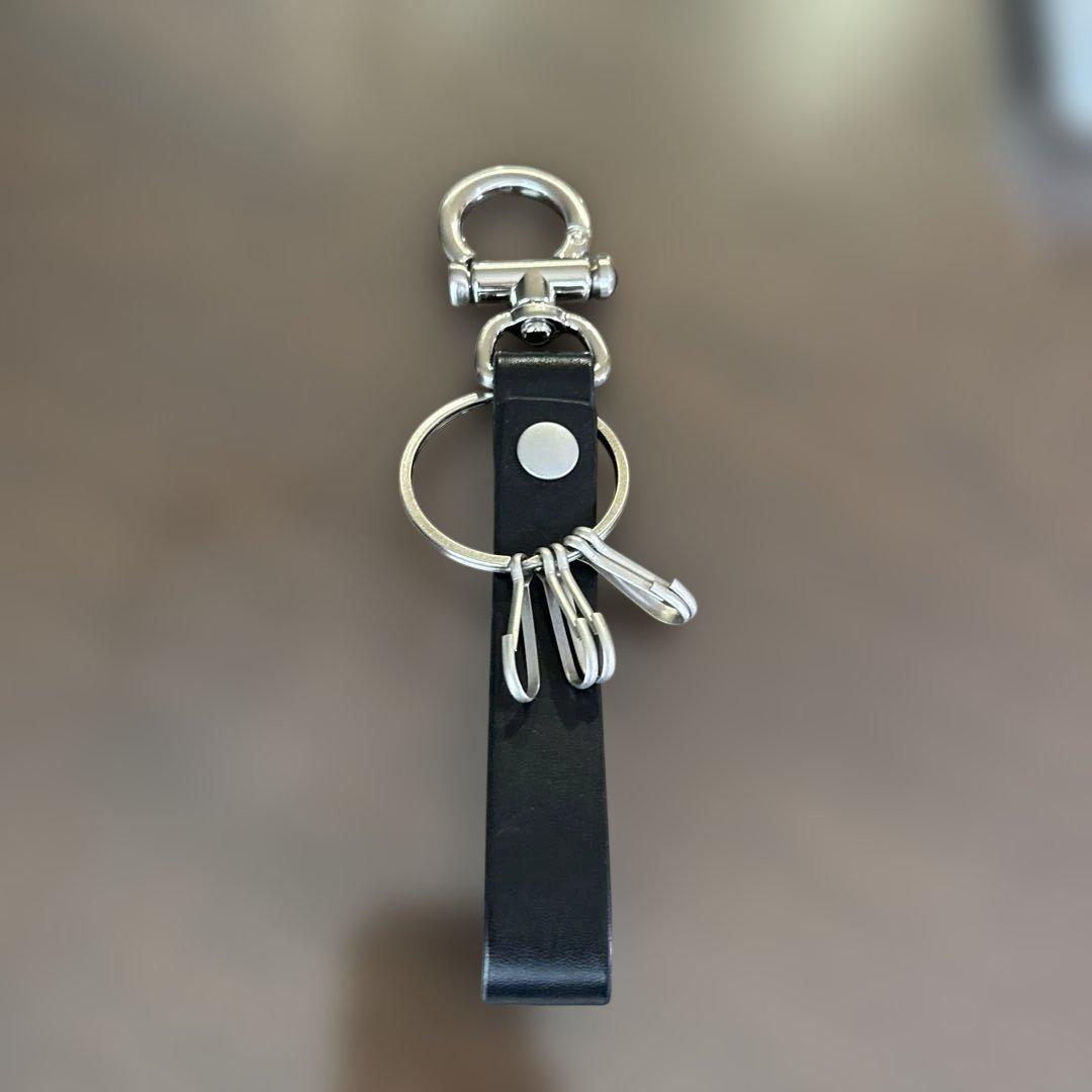 正規美品⭐︎Hender Scheme エンダースキーマ　ブラックレザー腰アクセ