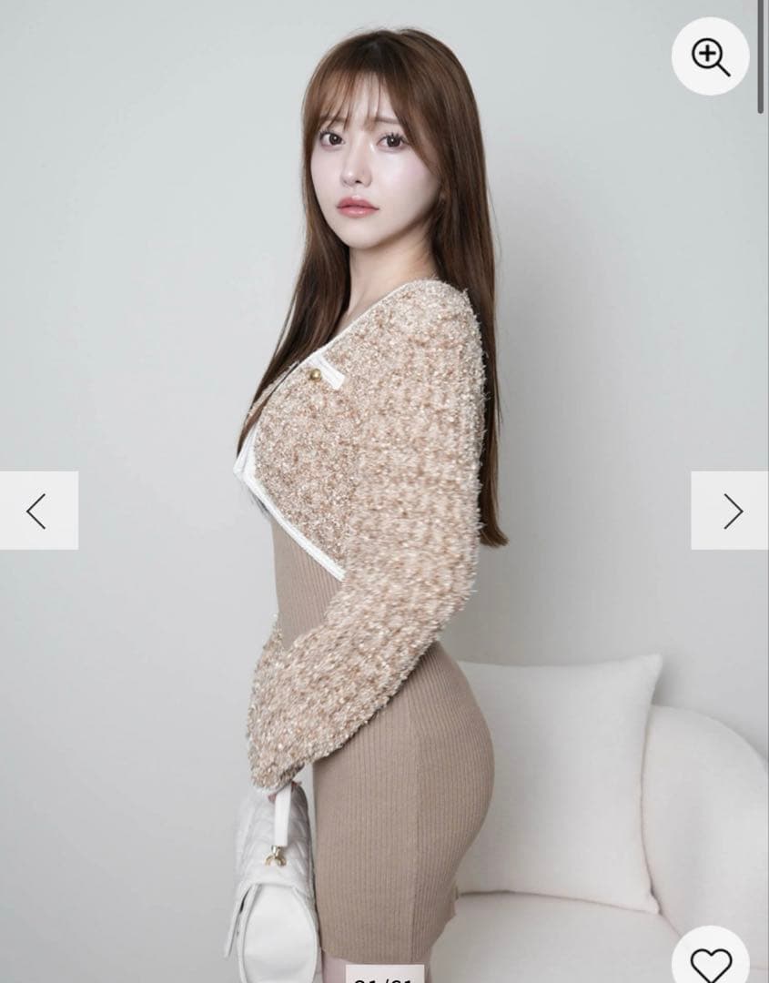 LIP SERVICE/クラシカルツイードアンサンブルワンピース