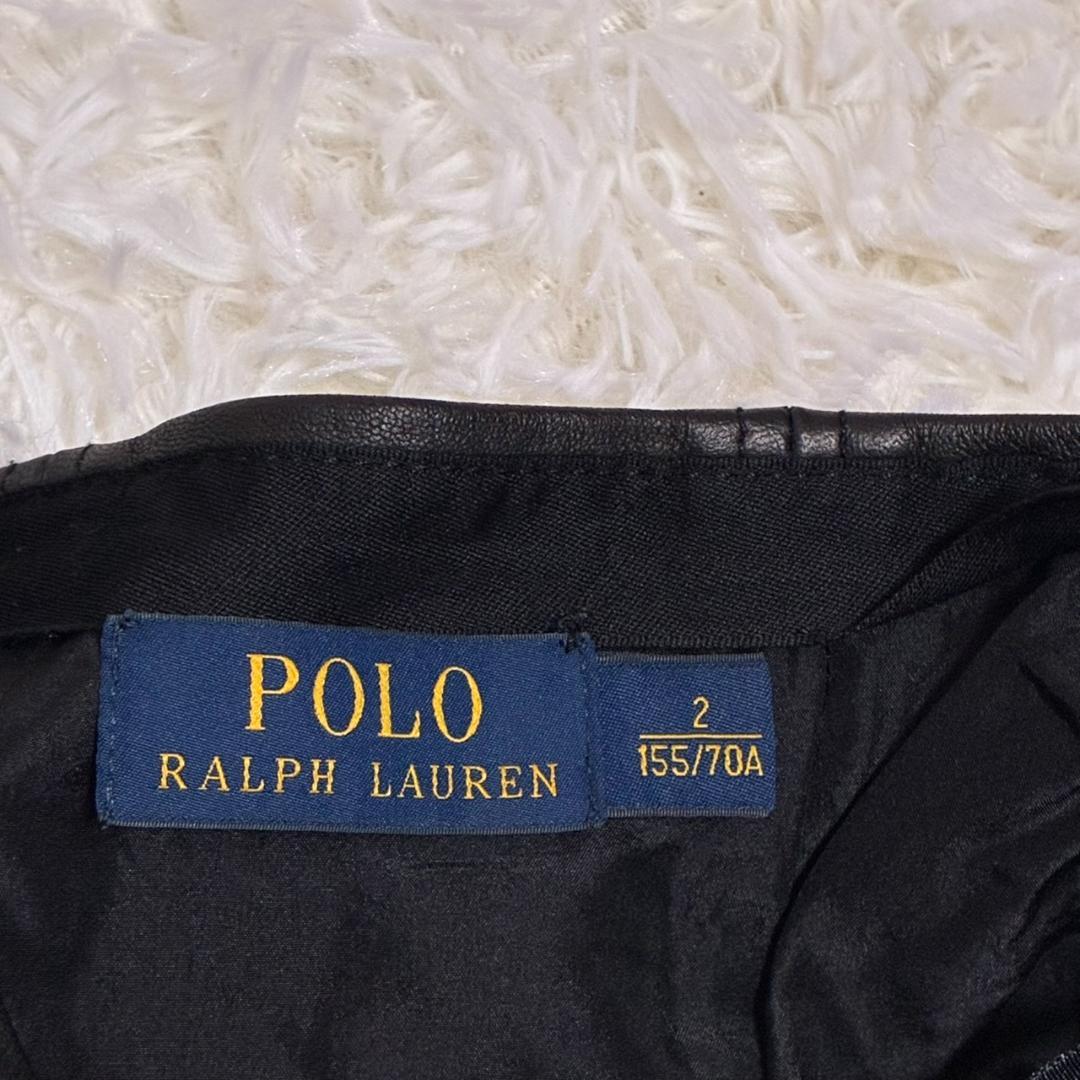 Ralph Lauren ポロラルフローレン レザースカート 本革 羊革 ミニ