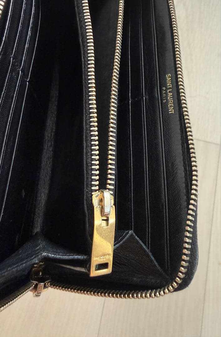 【希少】 SAINT LAURENT レオパード 長財布 ピンク ヒョウ