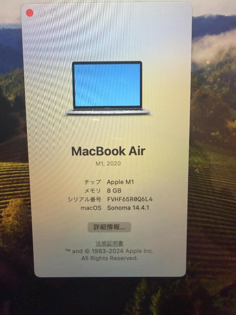 MacBook本体 Mac Book Air 13inch M1 8GB 256GB