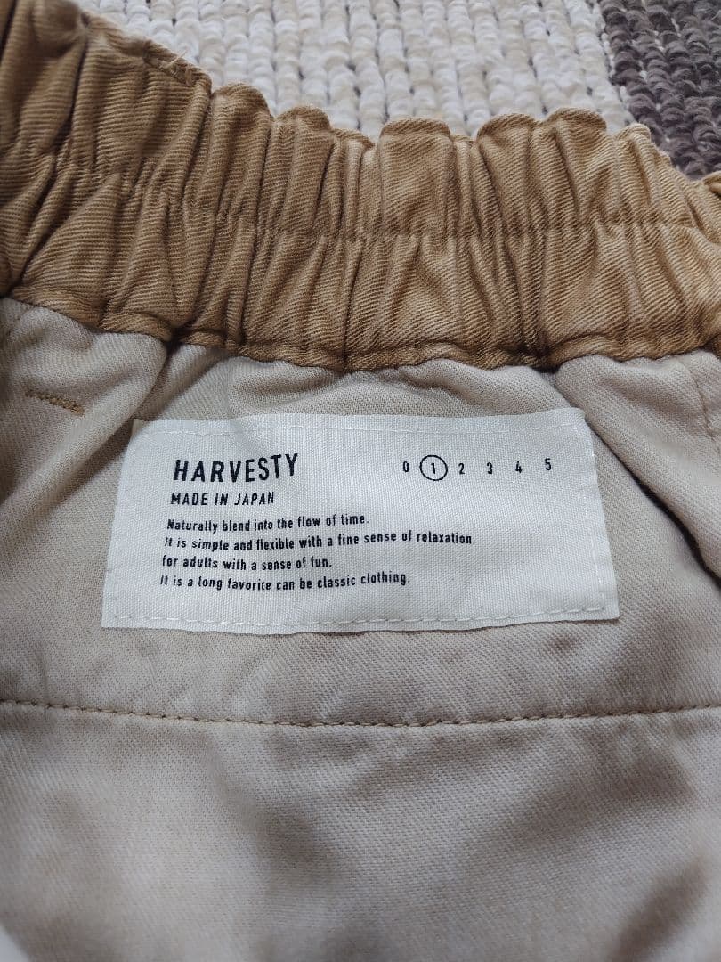 ハーベスティー　チノクロスサーカスパンツ　ベージュ