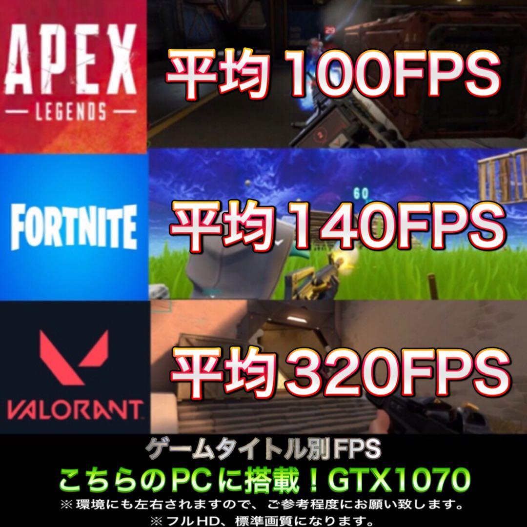 【ハイグレード】 GTX1070搭載ゲーミングPCフルセット