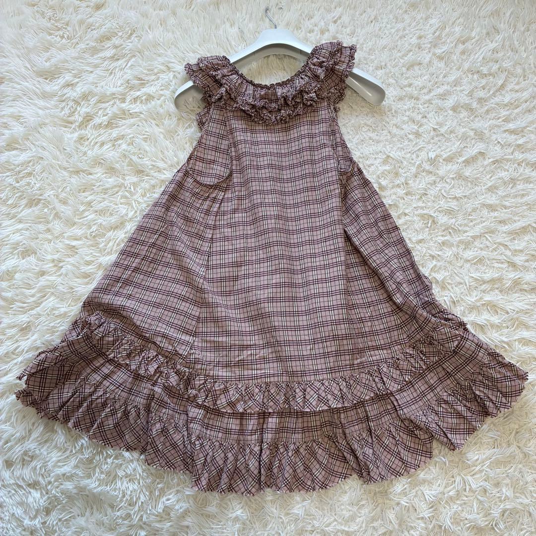 人気✨　バーバリーブルーレーベル　ミニワンピース　Mサイズ　ノバチェック　ピンク