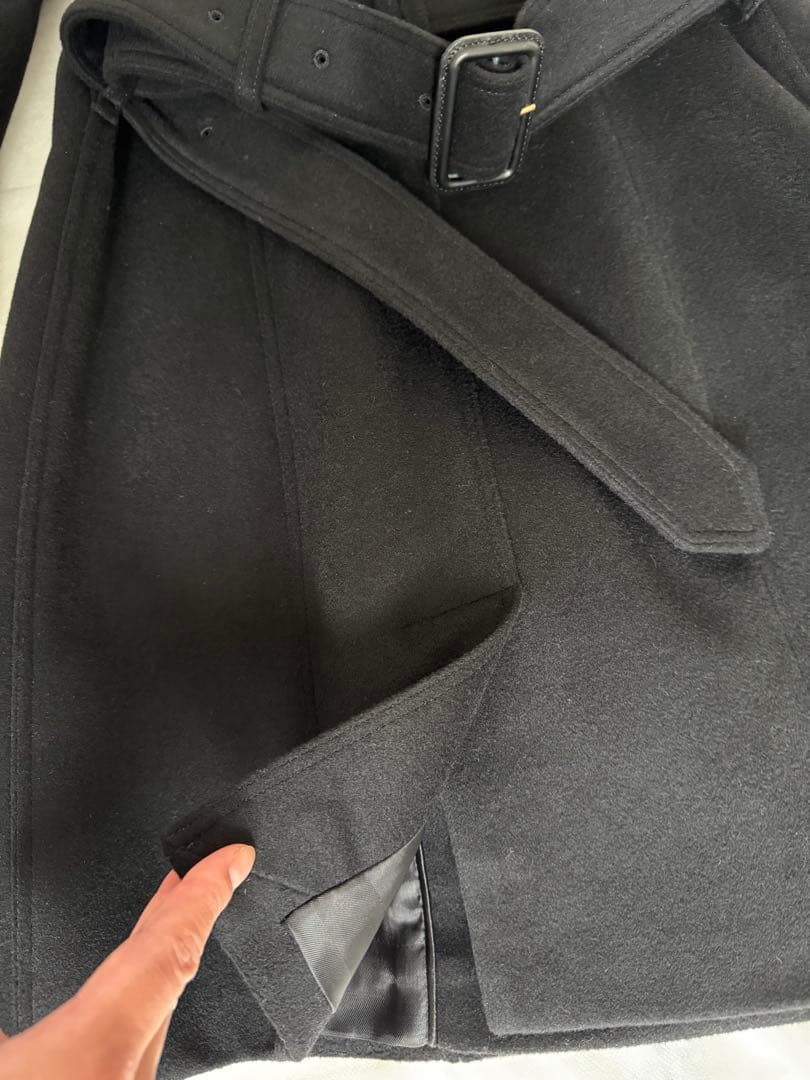 BurberryブラックウールコートXS〜Sサイズ　外での着用は無し