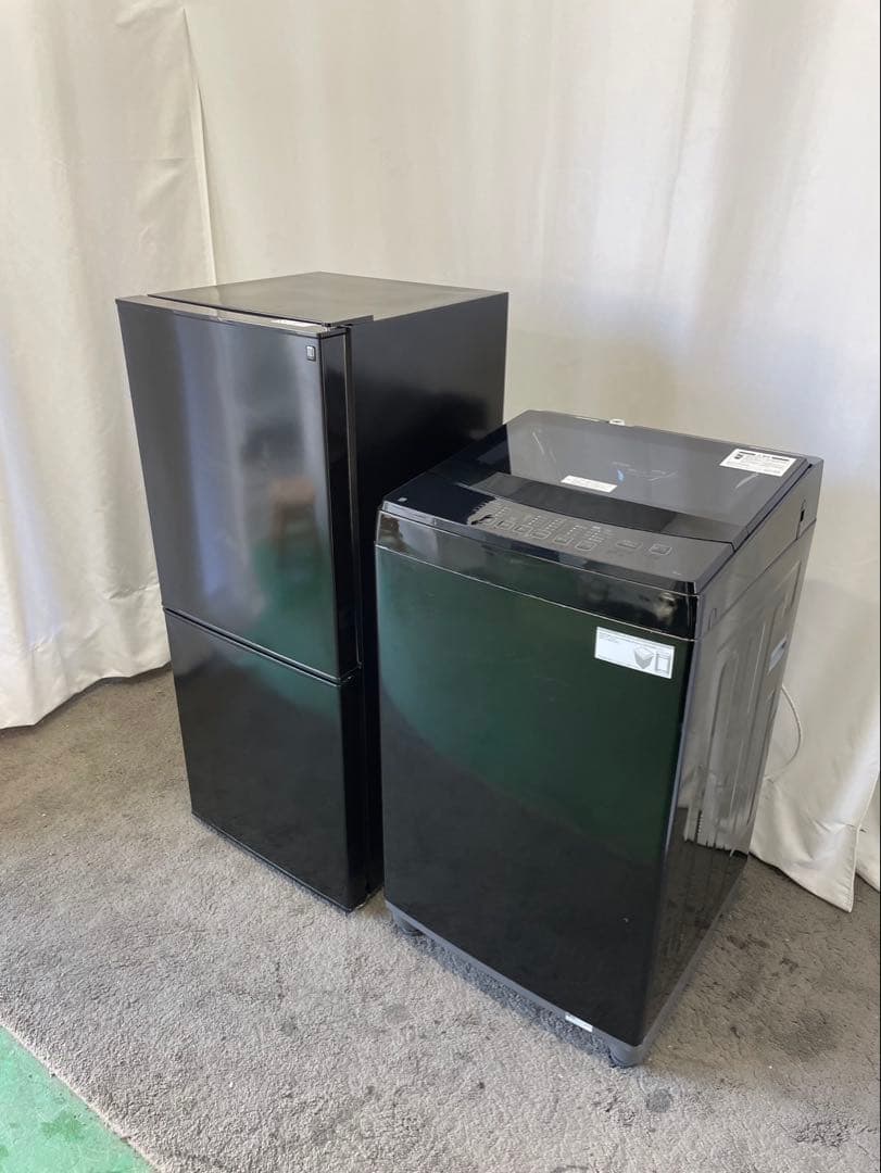 一人暮らし　冷蔵庫　洗濯機6㌔　ニトリ　設置無料　単身セット　黒　綺麗　安い
