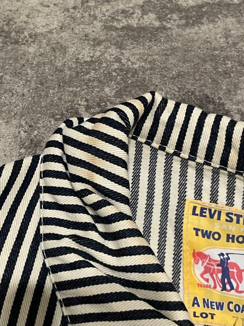 10s〜30s リーバイス　ヒッコリー　カバーオール　チェンジボタン　LVC