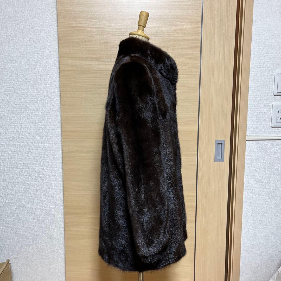 【美品】ミンク 茶色 コート Lucia Bianchi タグ付