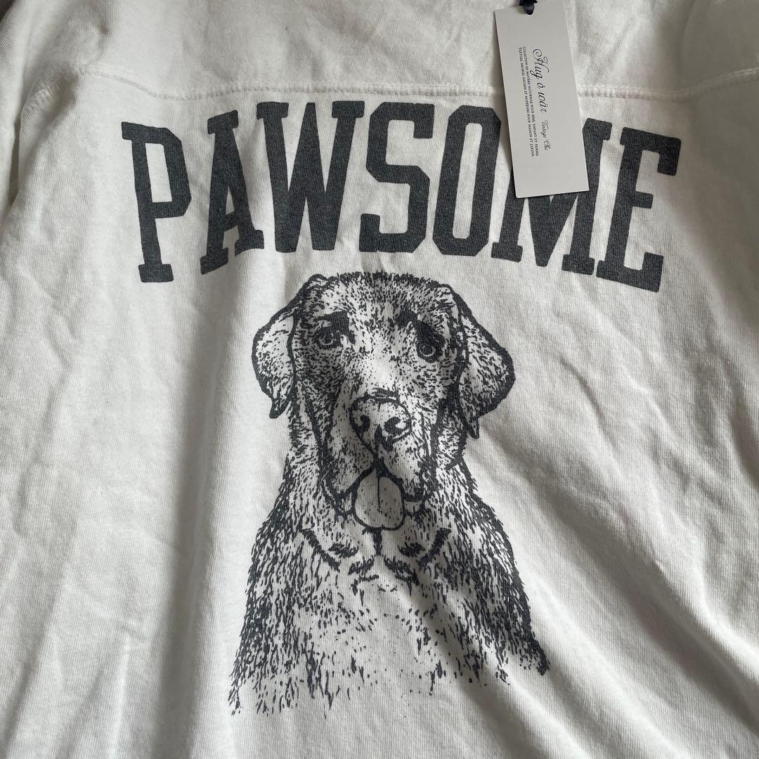 ハグオーワー　レミレリーフ　フットボール長袖Tシャツ グレー　未使用