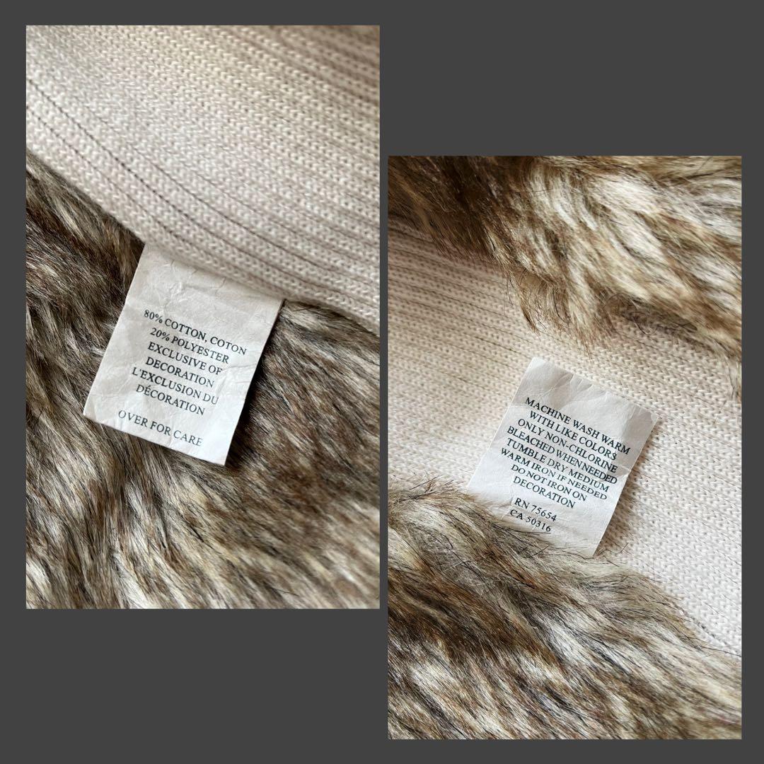 トップス 00s y2k archive \"A&F\" Fur zip hoodie