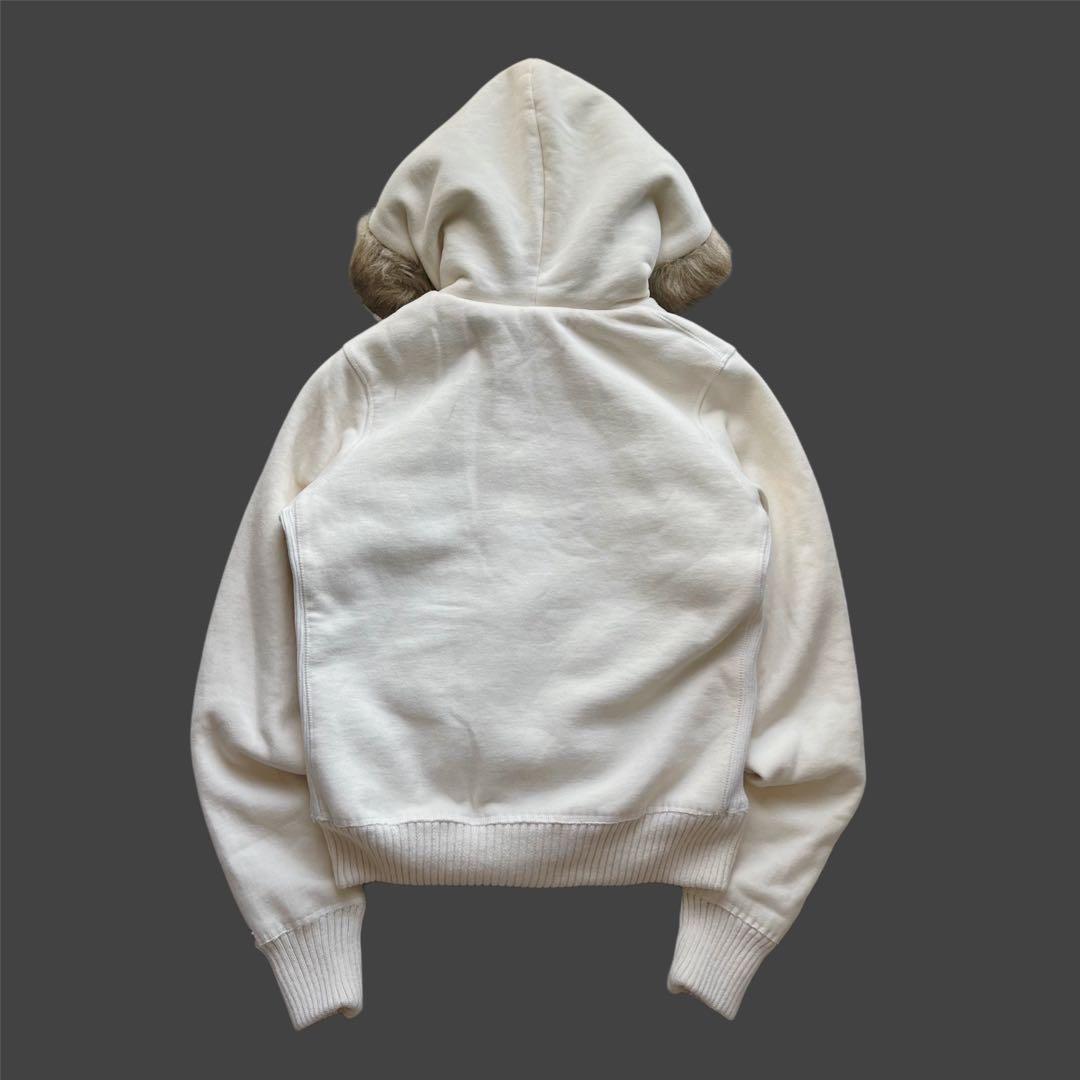 トップス 00s y2k archive \"A&F\" Fur zip hoodie