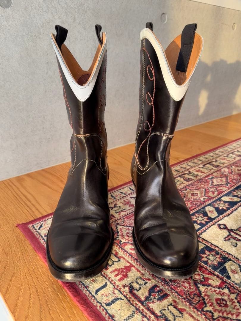 カスタム Cowboy boots CLINCH同楦 茶芯 ホースハイド