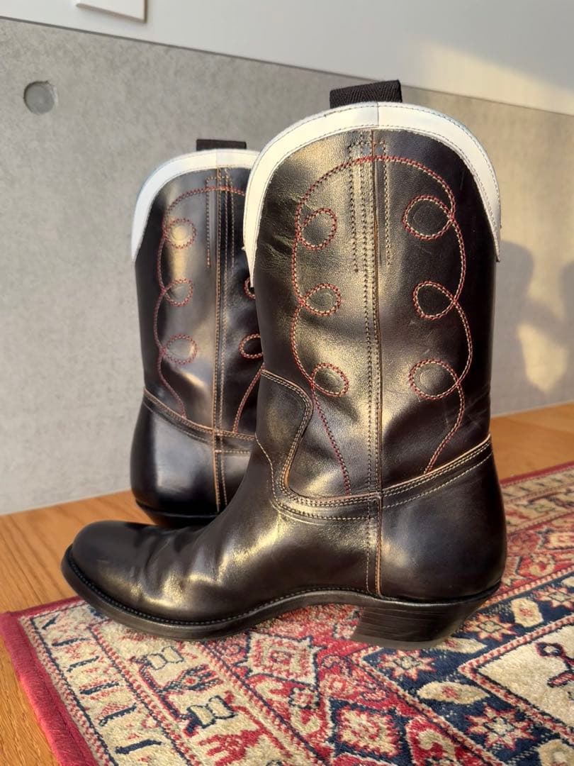カスタム Cowboy boots CLINCH同楦 茶芯 ホースハイド
