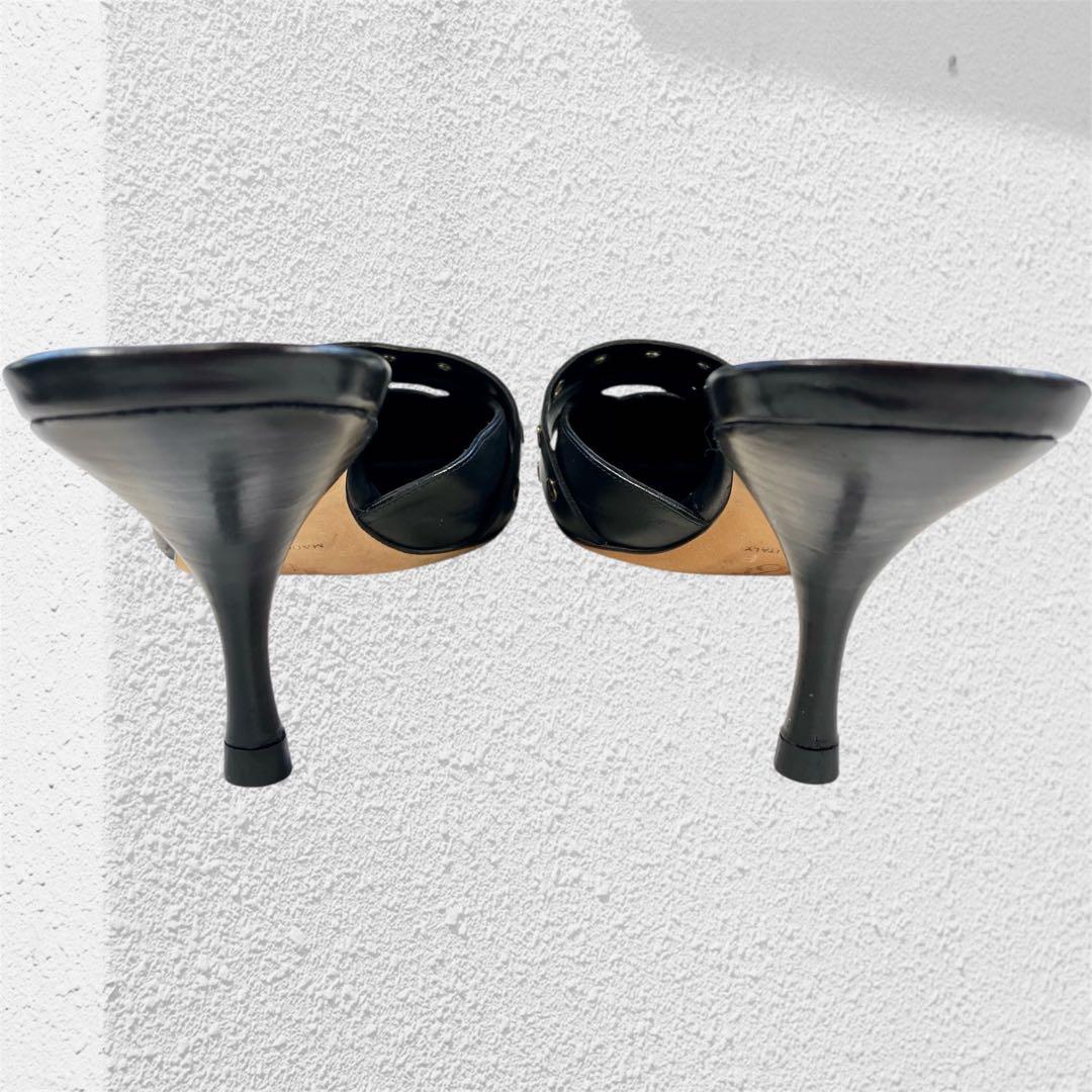 クリスチャンディオール　ミュール　CDロゴ　メタルアイレット　サイズ35.5