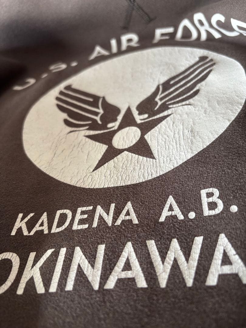 希少 チャンピオン ランタグ復刻 スウェット 嘉手納基地 USAF M 両V