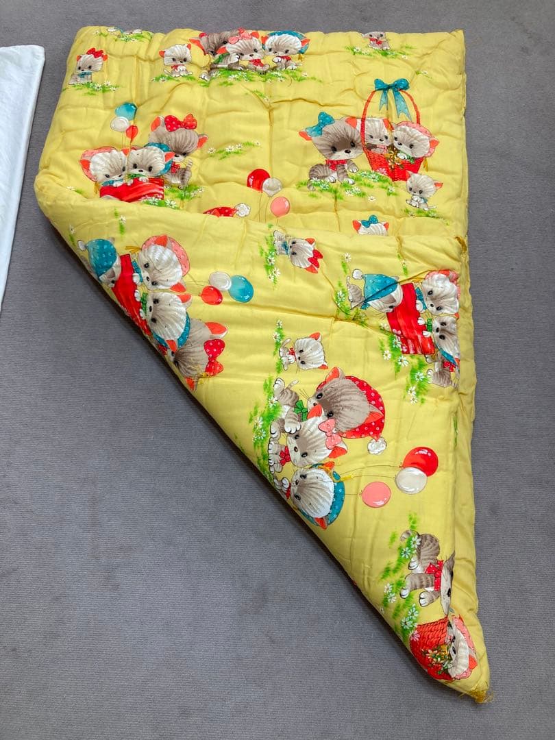 ベビー　かけ敷　布団　カバー　4点　セット 　レトロデザイン