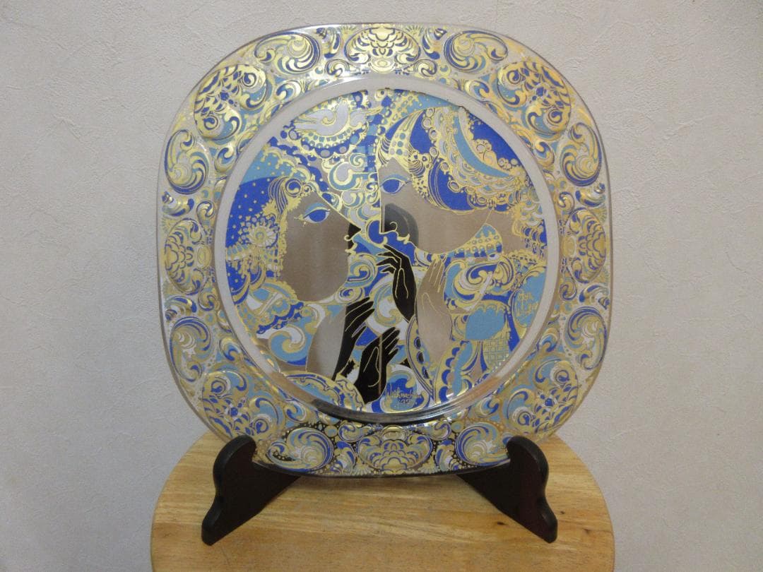 ローゼンタール　クリスマスプレート　ガラス絵皿　1977