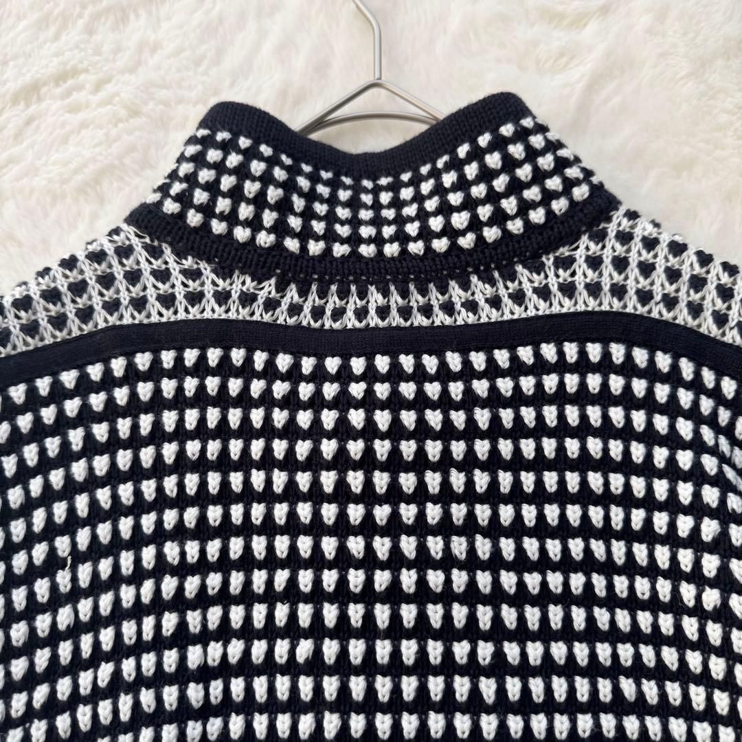 ダブルスタンダードクロージング ニットブルゾン　ジャケット スタンドカラー