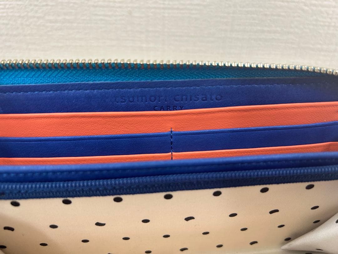 ツモリチサト キャリー カラフルレオパード ラウンドファスナー長財布