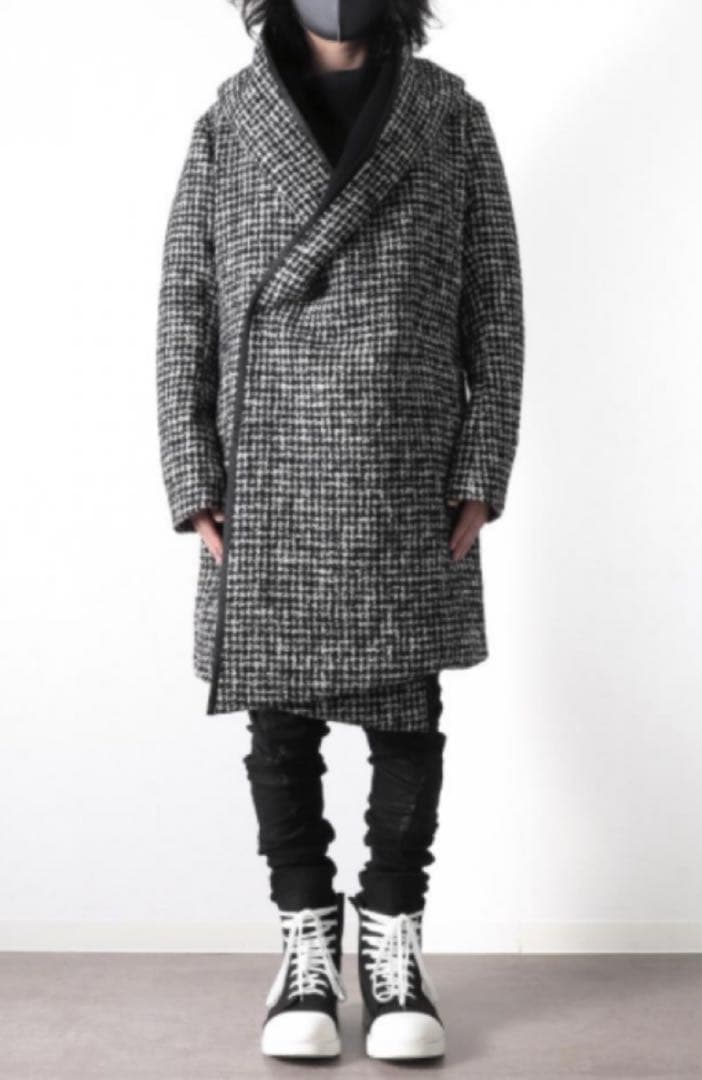 超美品バジュラ　bajra ソフトツイード　パテッドコート