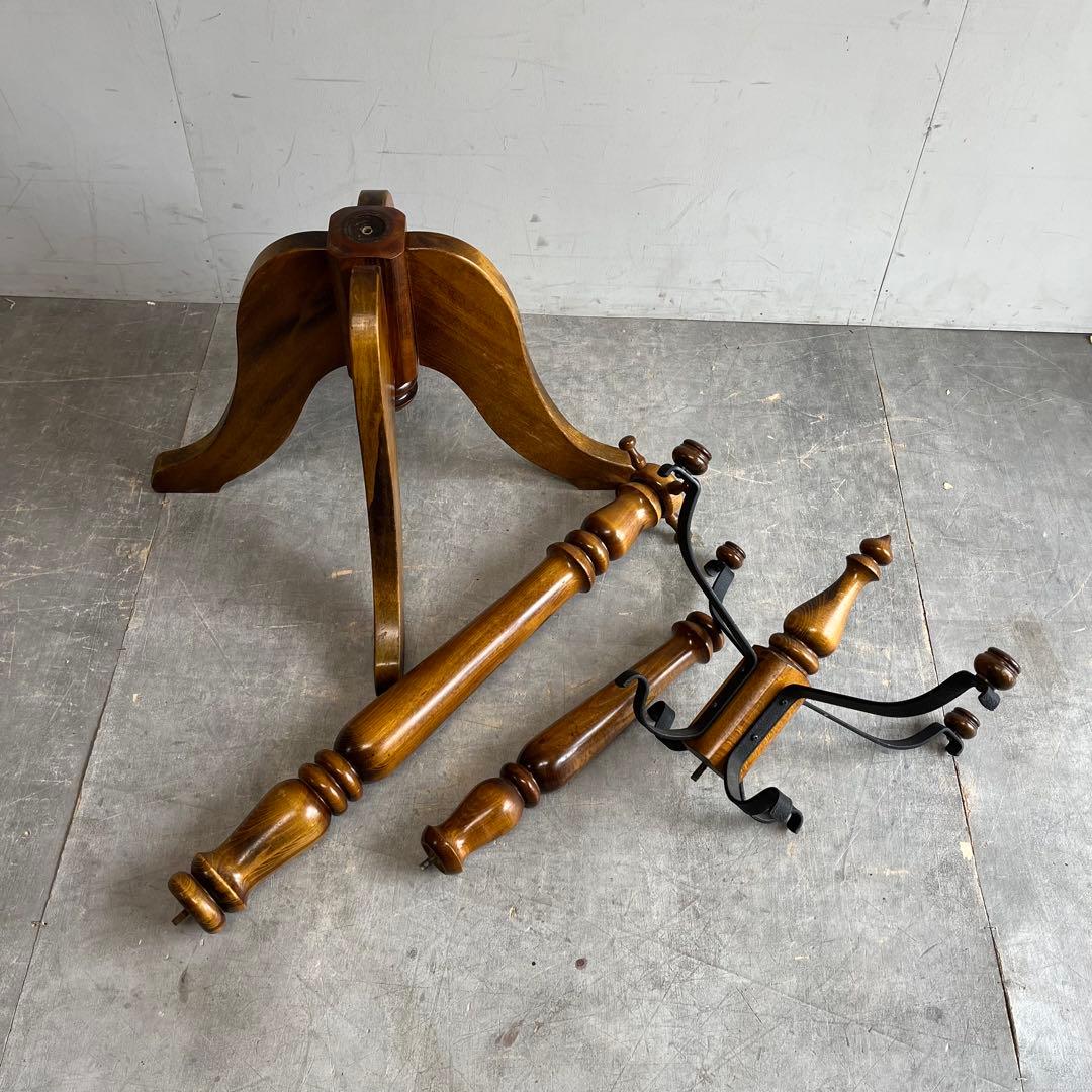 オールド カリモク ハンガーラック 昭和レトロ コロニアル z441