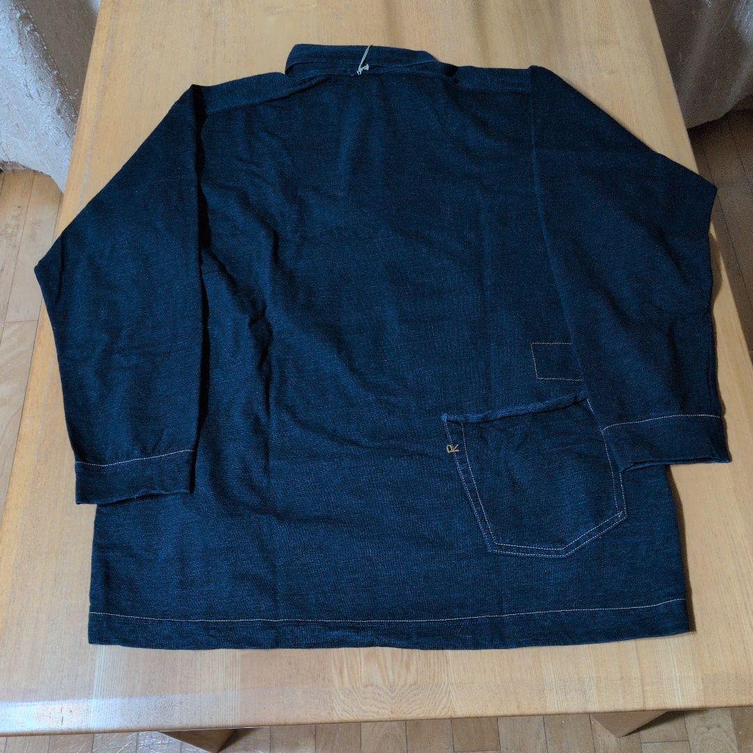 未使用タグ付45rpmインディゴポロシャツ