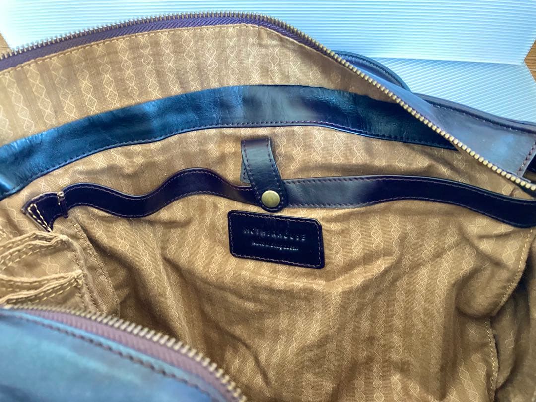 MOTHER HOUSE マザーハウス　本革　バッグ　ダークブラウン