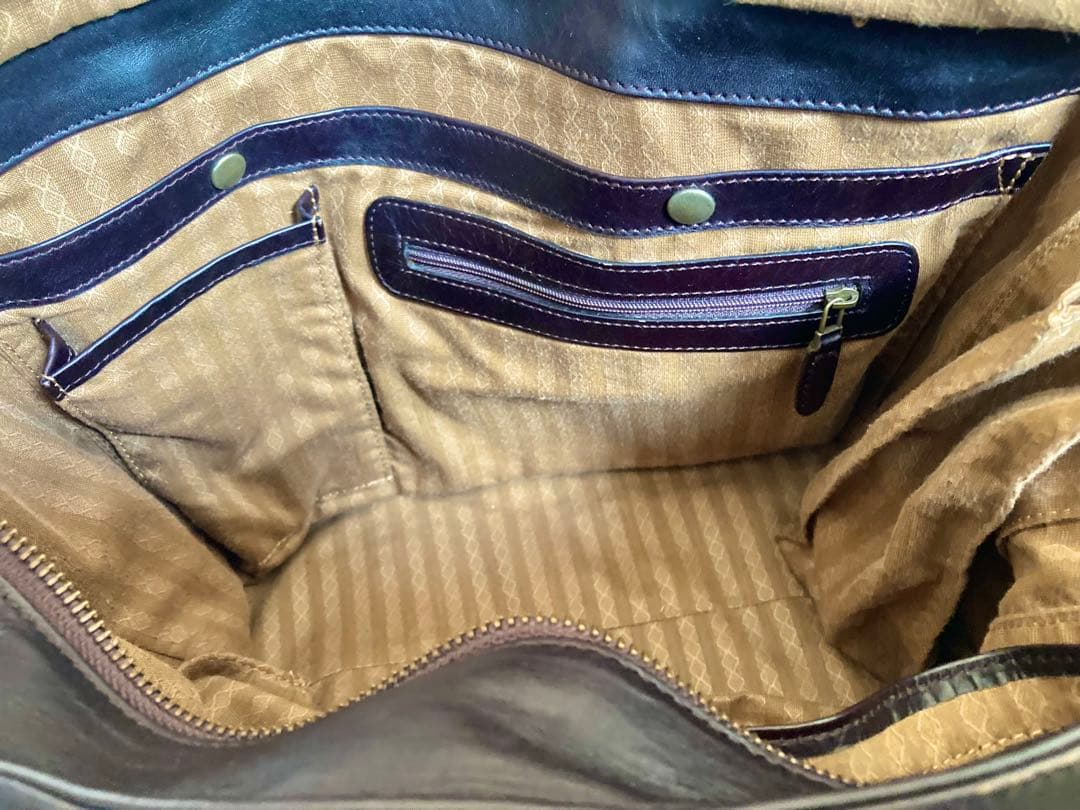 MOTHER HOUSE マザーハウス　本革　バッグ　ダークブラウン