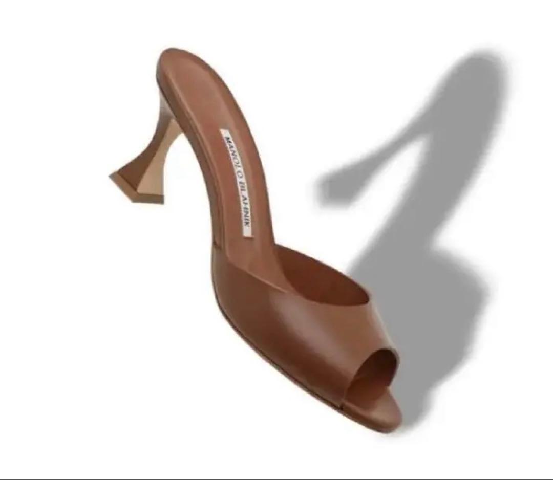 MANOLO BLAHNIK［未使用］希少 JADARONA ブラウンミュール