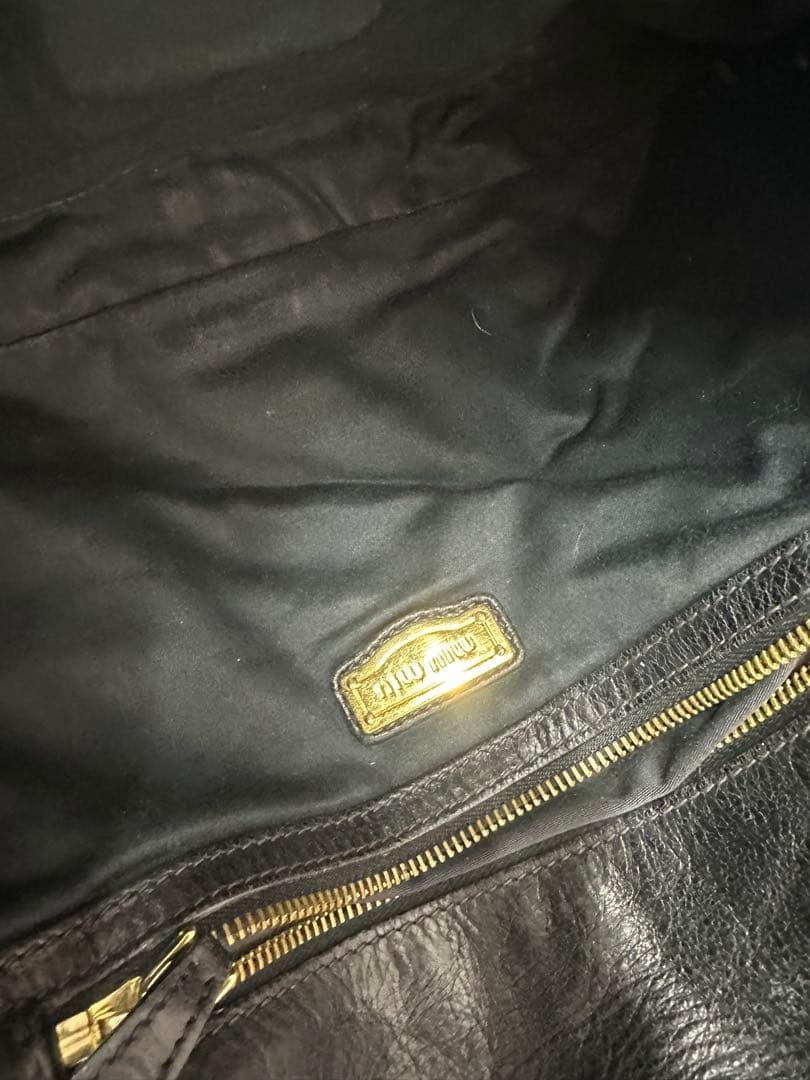 ミュウミュウ　スパンコール装飾 クラッチバッグ シルバーゴールド