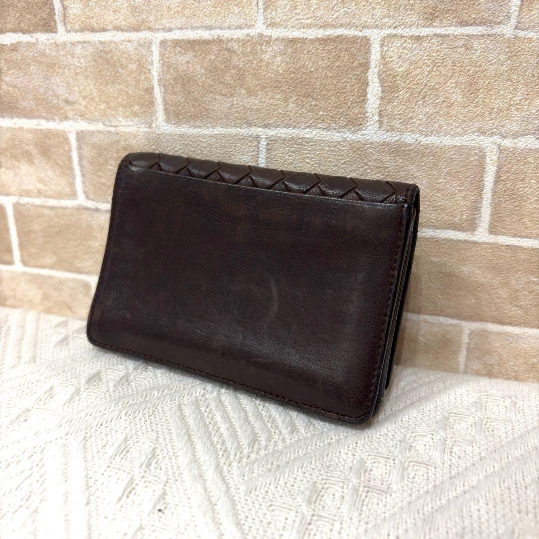 ボッテガヴェネタ イントレチャート ブラウン 名刺入れ【60】