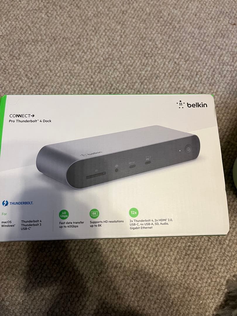 PC用ゲームコントローラー・コンバーター Belkin Pro Thunderbolt 4 Dock