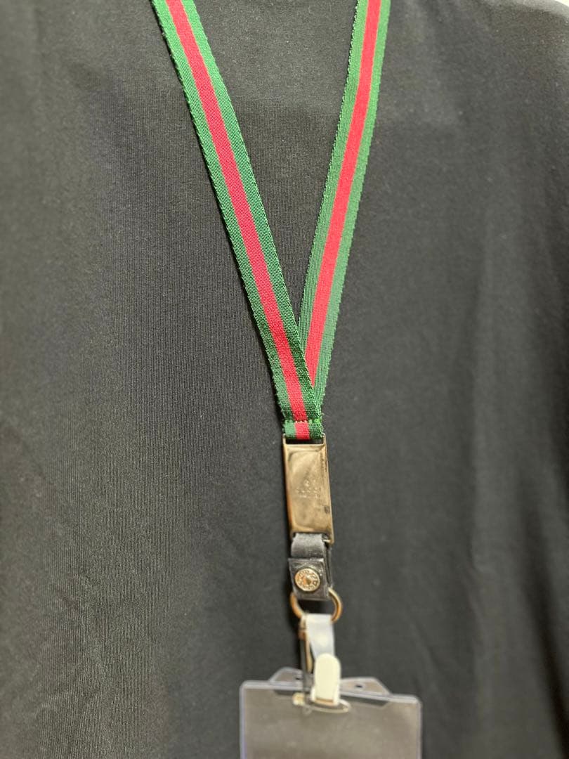 【美品】GUCCI キャンバス セキュリティカード & 携帯ストラップ