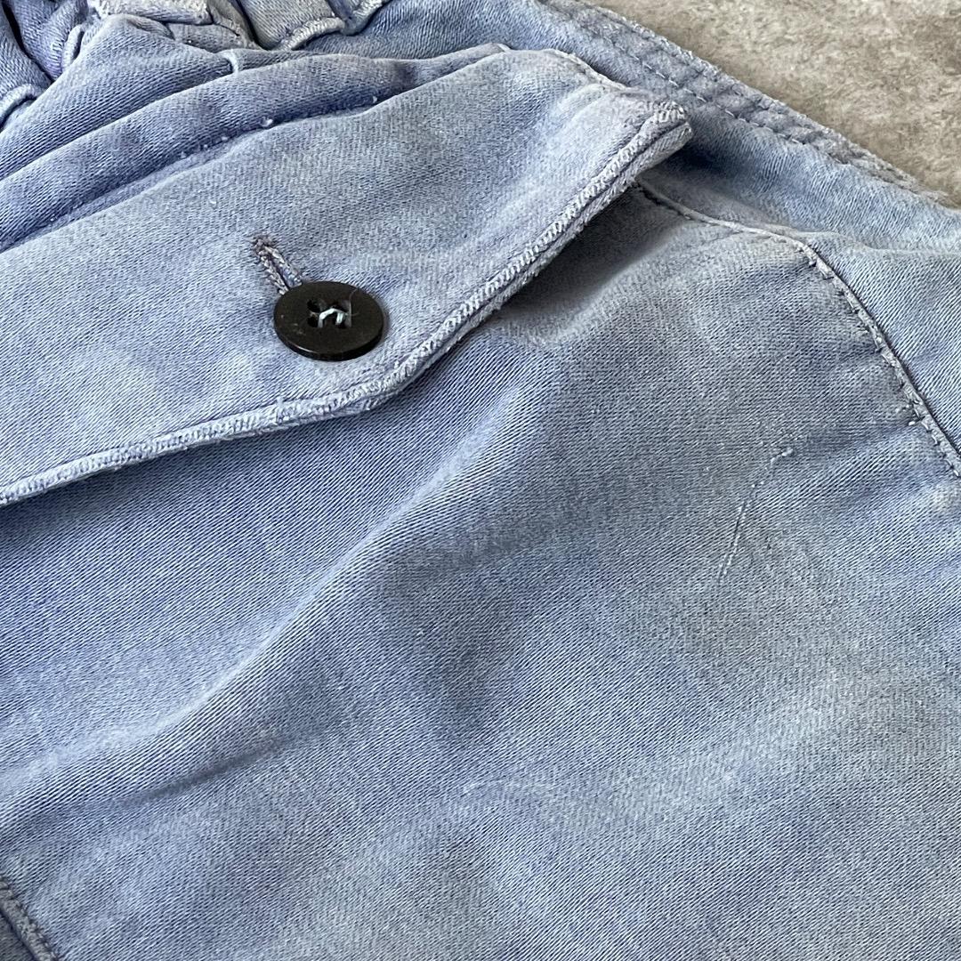 50-60s LE CROiSiC フレンチワークパンツ モールスキン ブルー