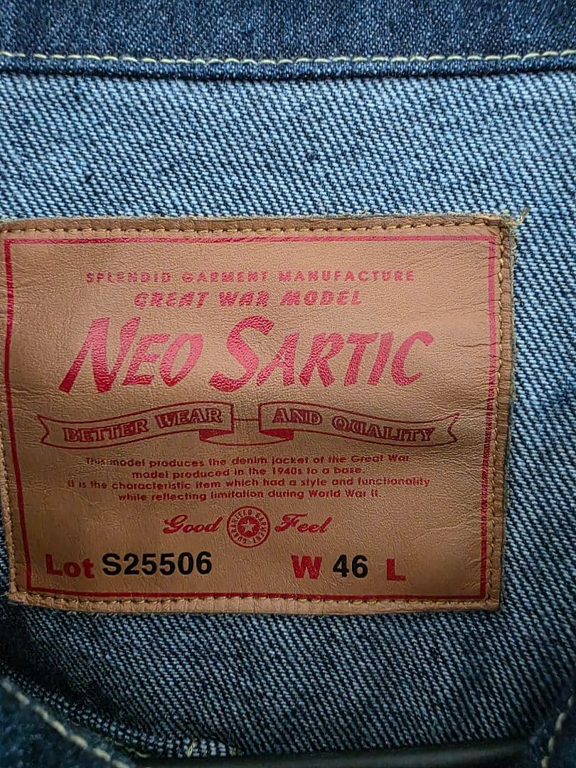 j*e様 中古　NEO SARTIC　古着スタイル Gジャン 革パッチ Tバック